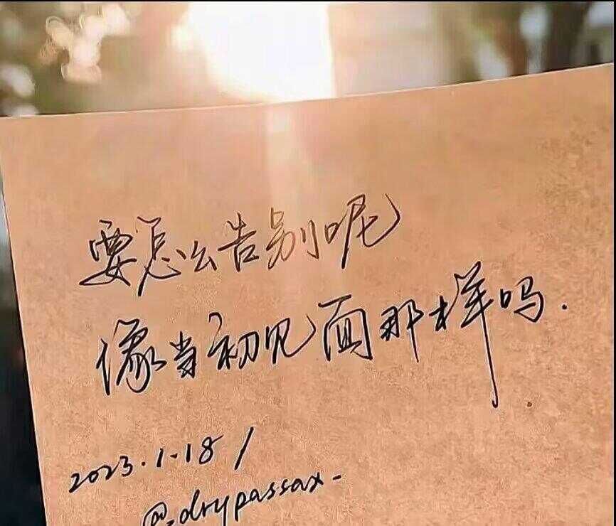 与其告别 不如祝愿吧，愿你平安 顺遂-校园频道
