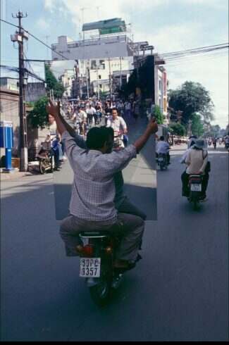 摩托车上的超载生活-校园频道